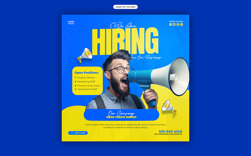 We Are Hiring Job Social Media Post