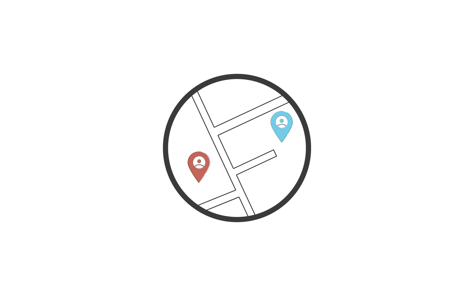 Location illustration icon vector template flat design
