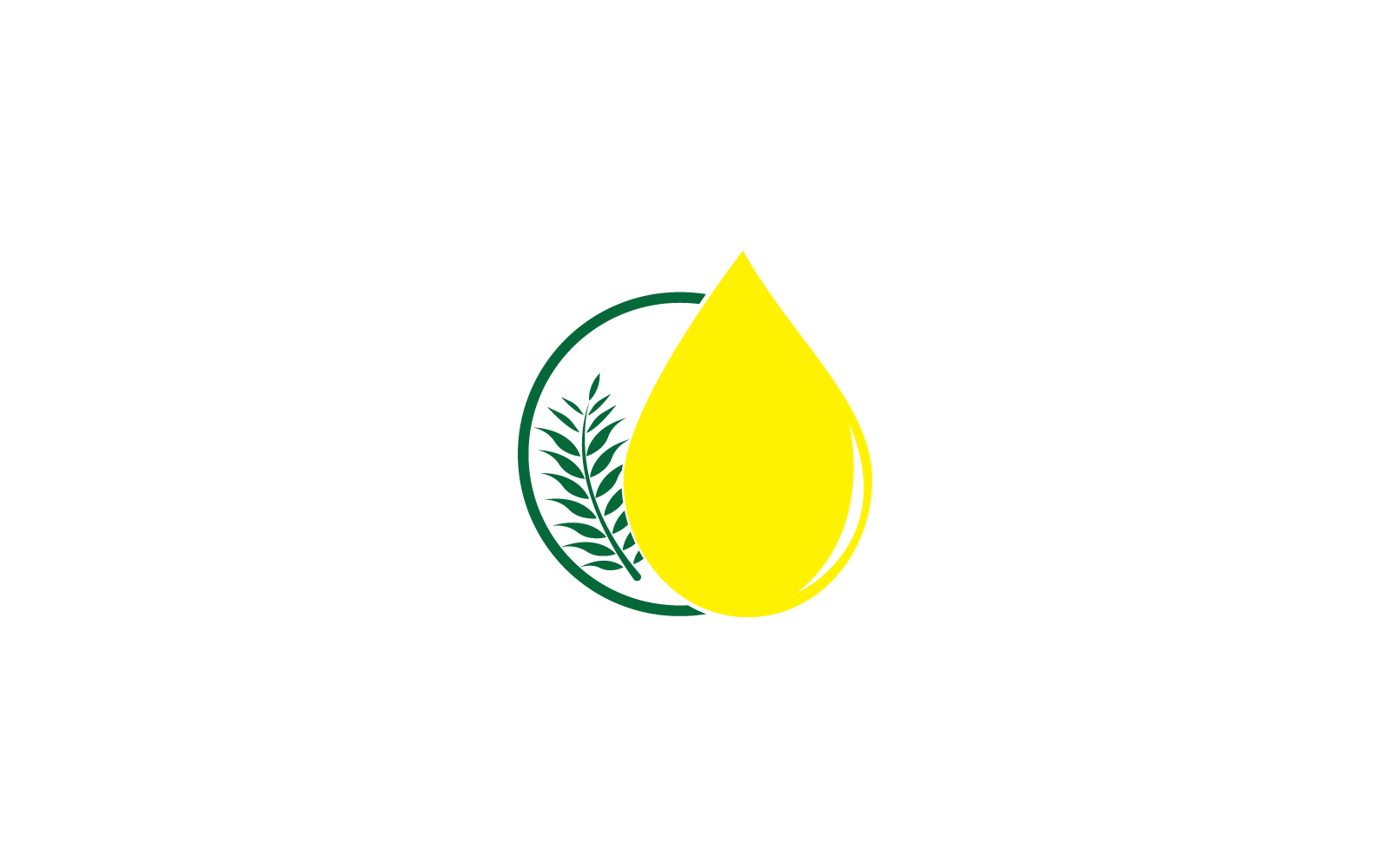 Oil palm design logo illustration icon
