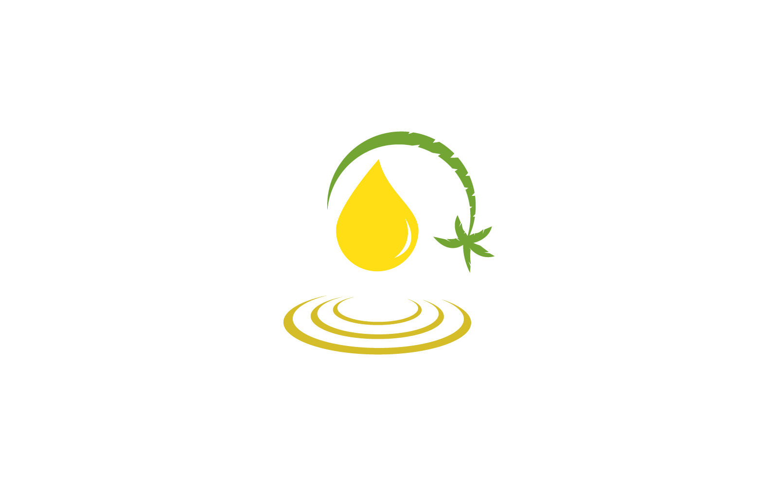 Oil palm flat design logo illustration vector