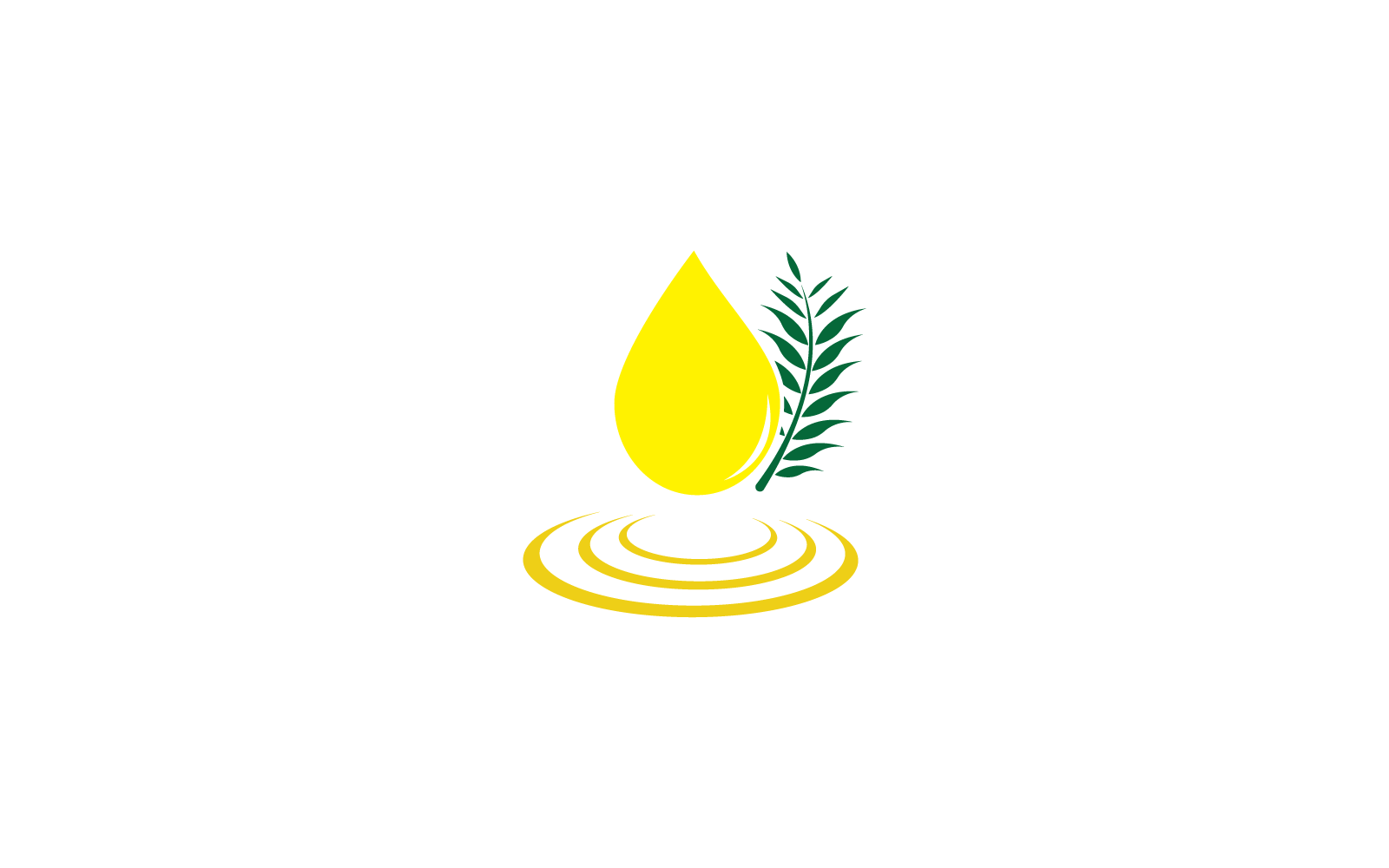 Olja palm logotyp illustration vektor platt design