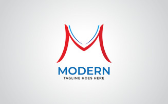 Minimalist M Logo Design Template