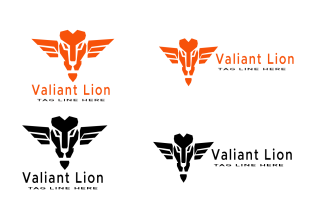 Valiant Lion Logo Design Template