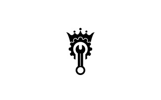 King hardware logo design