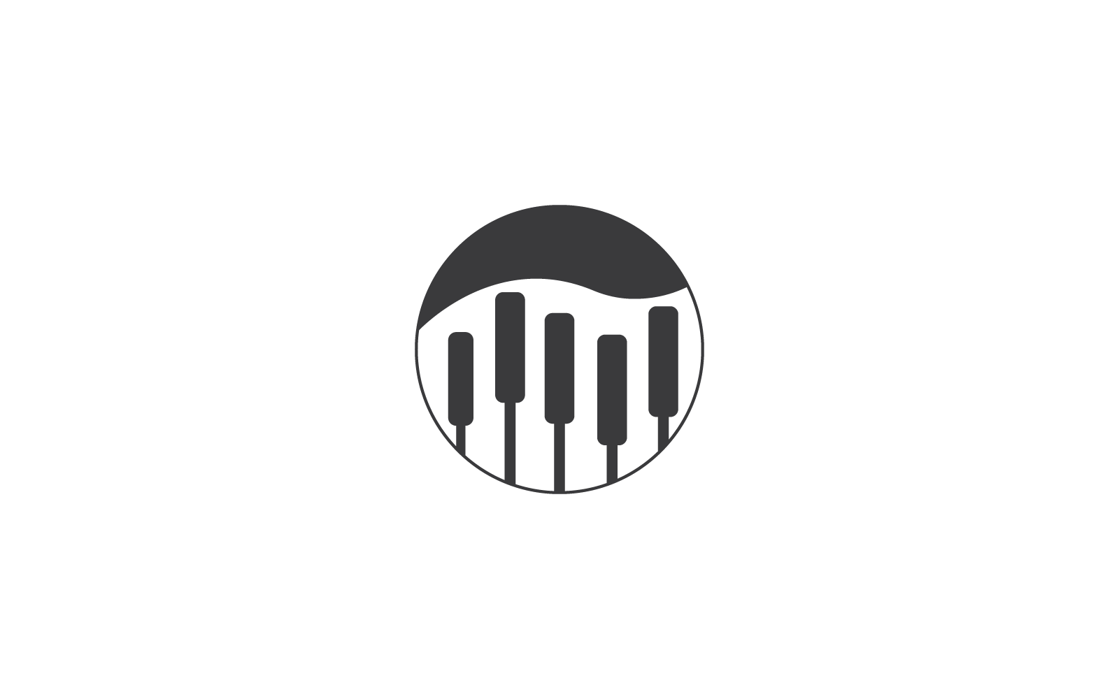 Piano illustration icon vector template