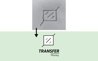 Transfer Money Logo Design Template