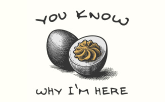 Deviled Egg PNG, Funny Thanksgiving PNG, Retro Fall Digital Download, Deviled Egg Sublimation, Mens