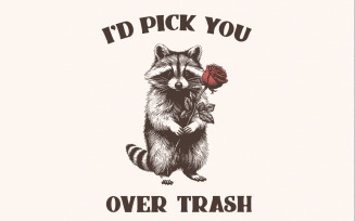 Funny Raccoon Valentines PNG, Sarcastic Valentines, Trash Panda, Cute Raccoon Shirts, Anti
