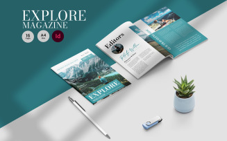 Travel Magazine Template Layout_