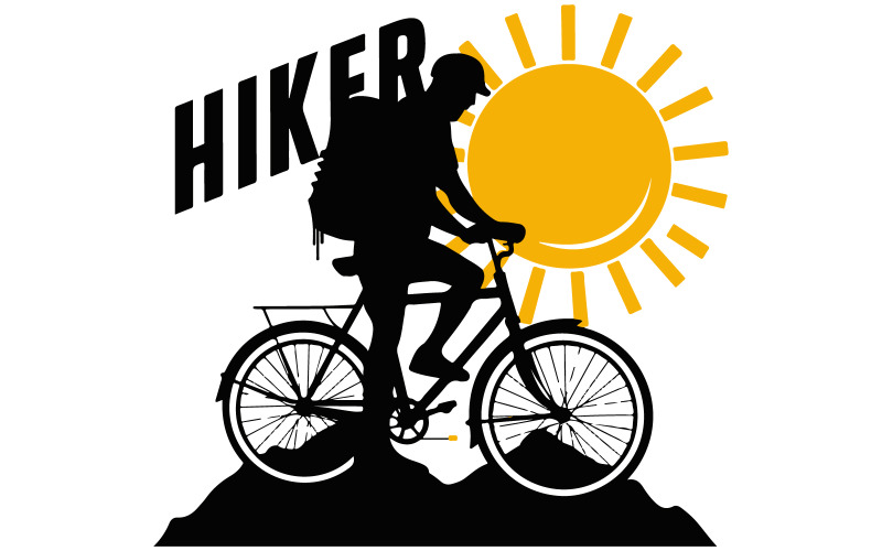 A vector t-shirt design with a vintage retro bike Illustration