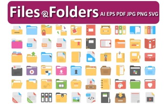 Customizable Files and Folders Icons for Enhanced Digital Workflow