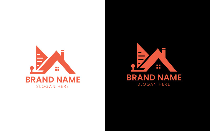 Real estate rooftop logo-11-540 Logo Template