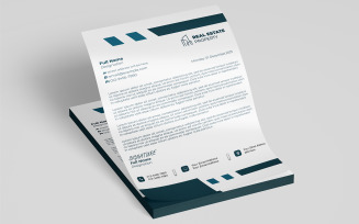 Creative Business Letterhead Template with Customizable Design