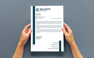 Modern Corporate Letterhead Template for Professional Communication