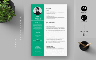 Resume & Cover Letter Template Layout_