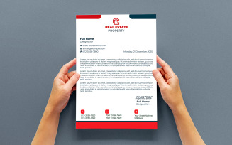 Stylish Corporate Letterhead Template for Business Branding