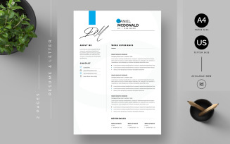 Modern Resume & Cover Letter Template.