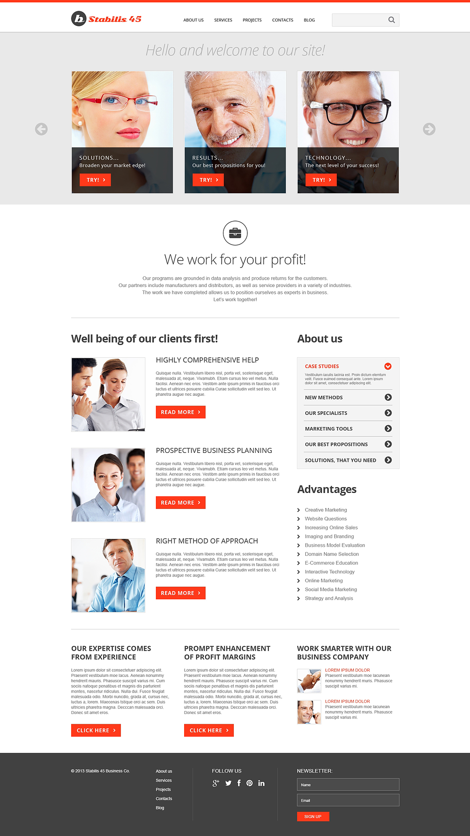 Consulting Responsive Joomla Template New Screenshots BIG