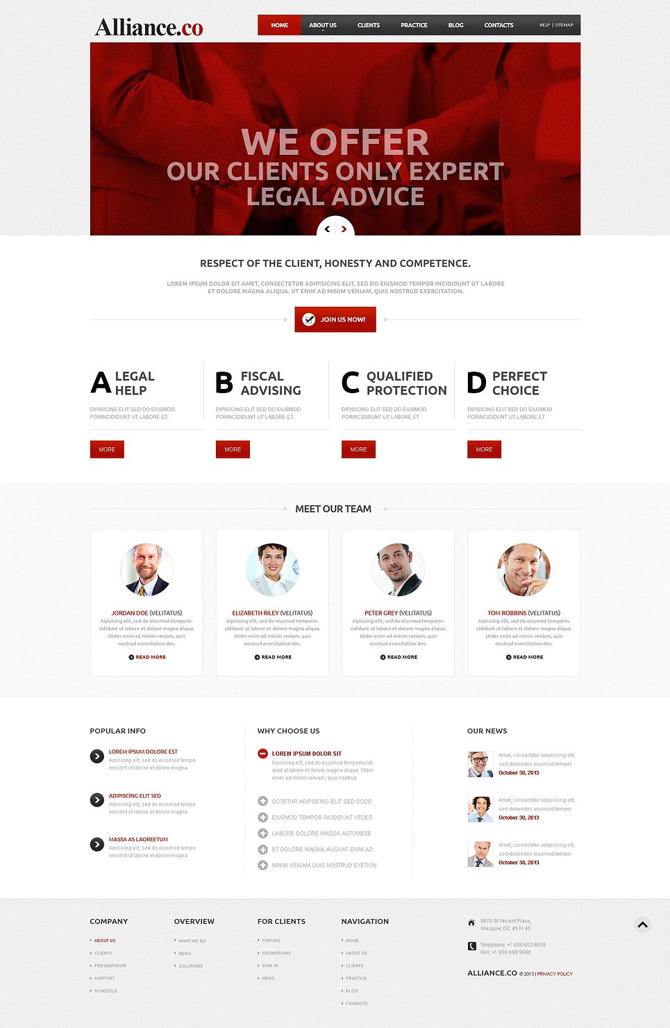 Law Firm Responsive Joomla Template New Screenshots BIG