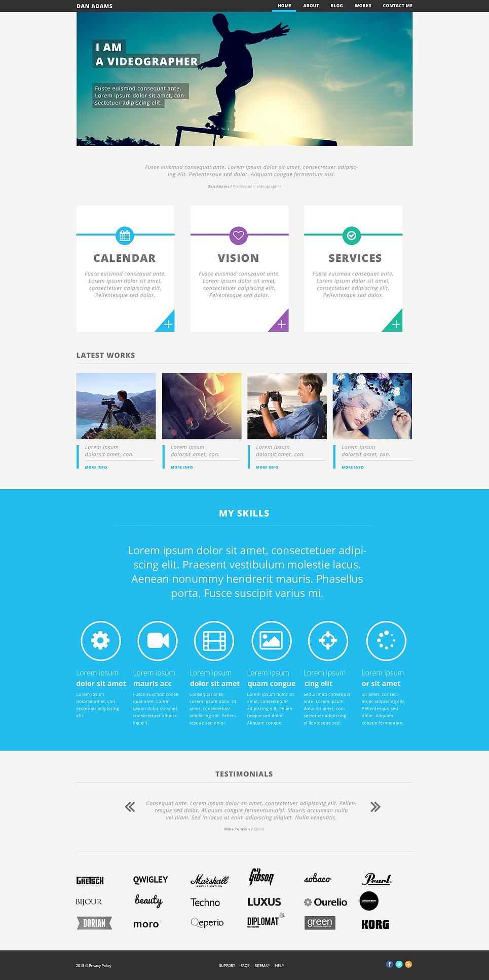 Photographer Portfolio Responsive Joomla Template New Screenshots BIG