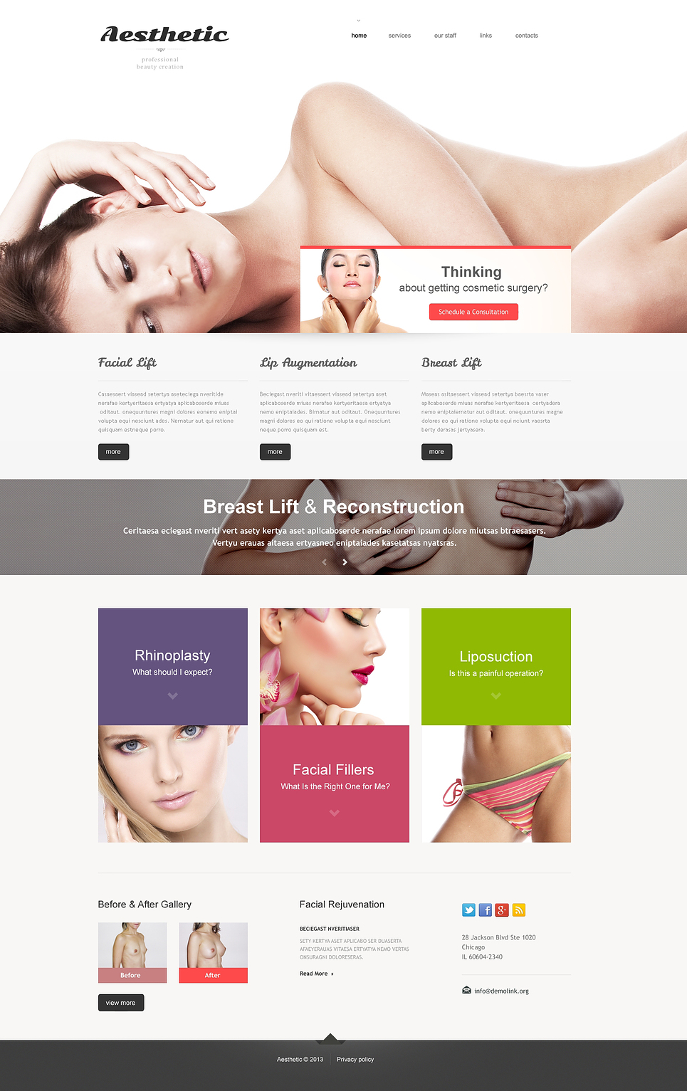 Plastic Surgery Responsive Website Template New Screenshots BIG