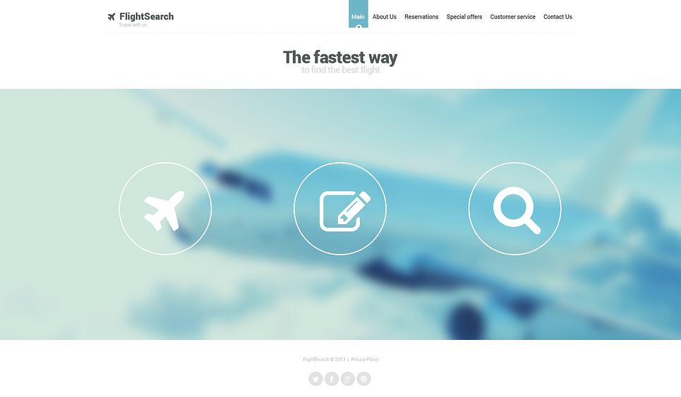 Private Airline Website Template New Screenshots BIG