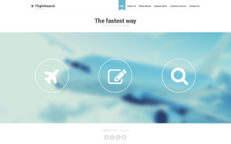 Private Airline Website Template