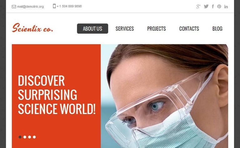 Science Lab Premium Facebook HTML CMS Template Big Screenshot Science Lab Facebook HTML CMS Template New Screenshots BIG