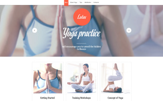 Yoga Responsive Website Template