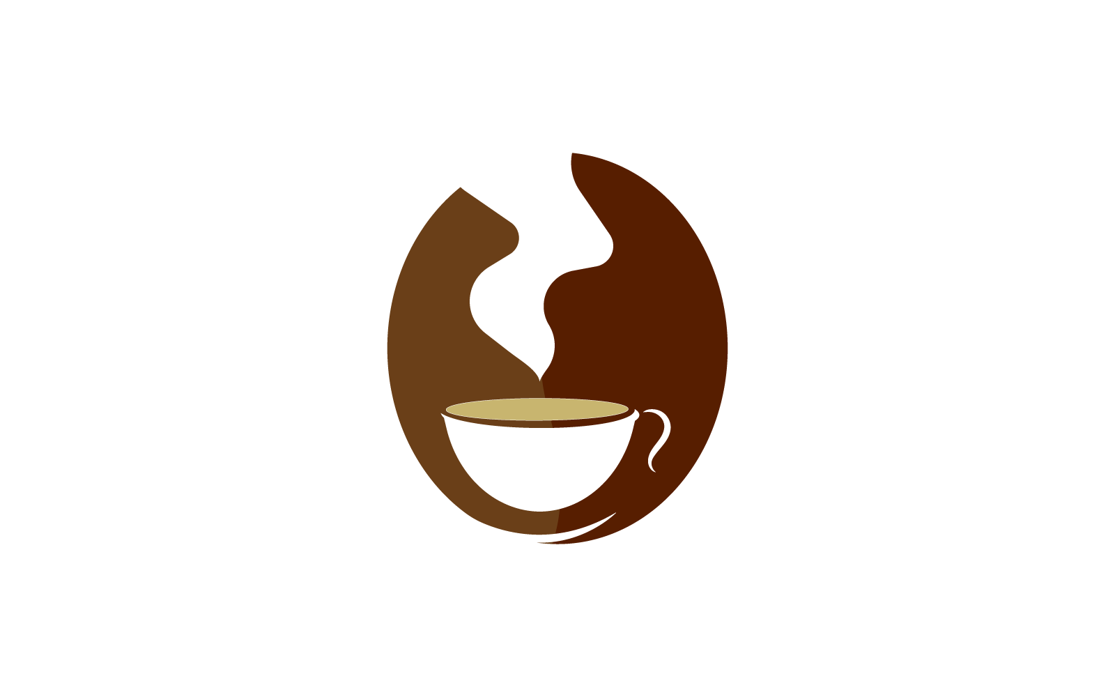 Koffie ontwerp logo vector illustratie