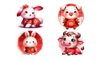 Zodiac Animal, Chinese New Year Clipart