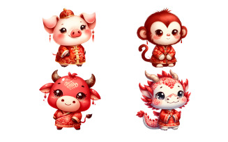 Zodiac Animal, Lunar New Year Clipart