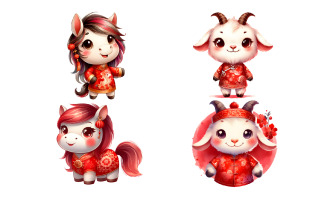 Zodiac Animal, New Year Eve Clipart