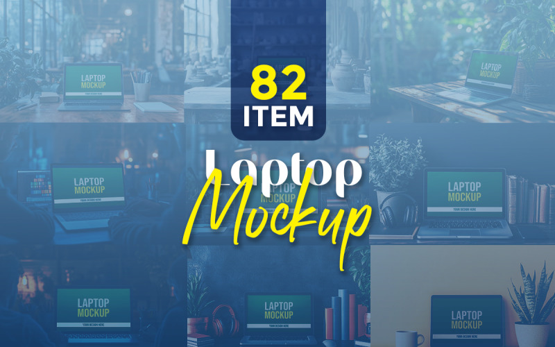 Realistic Laptop mockup. Device UI/UX mockup for presentation template Product Mockup