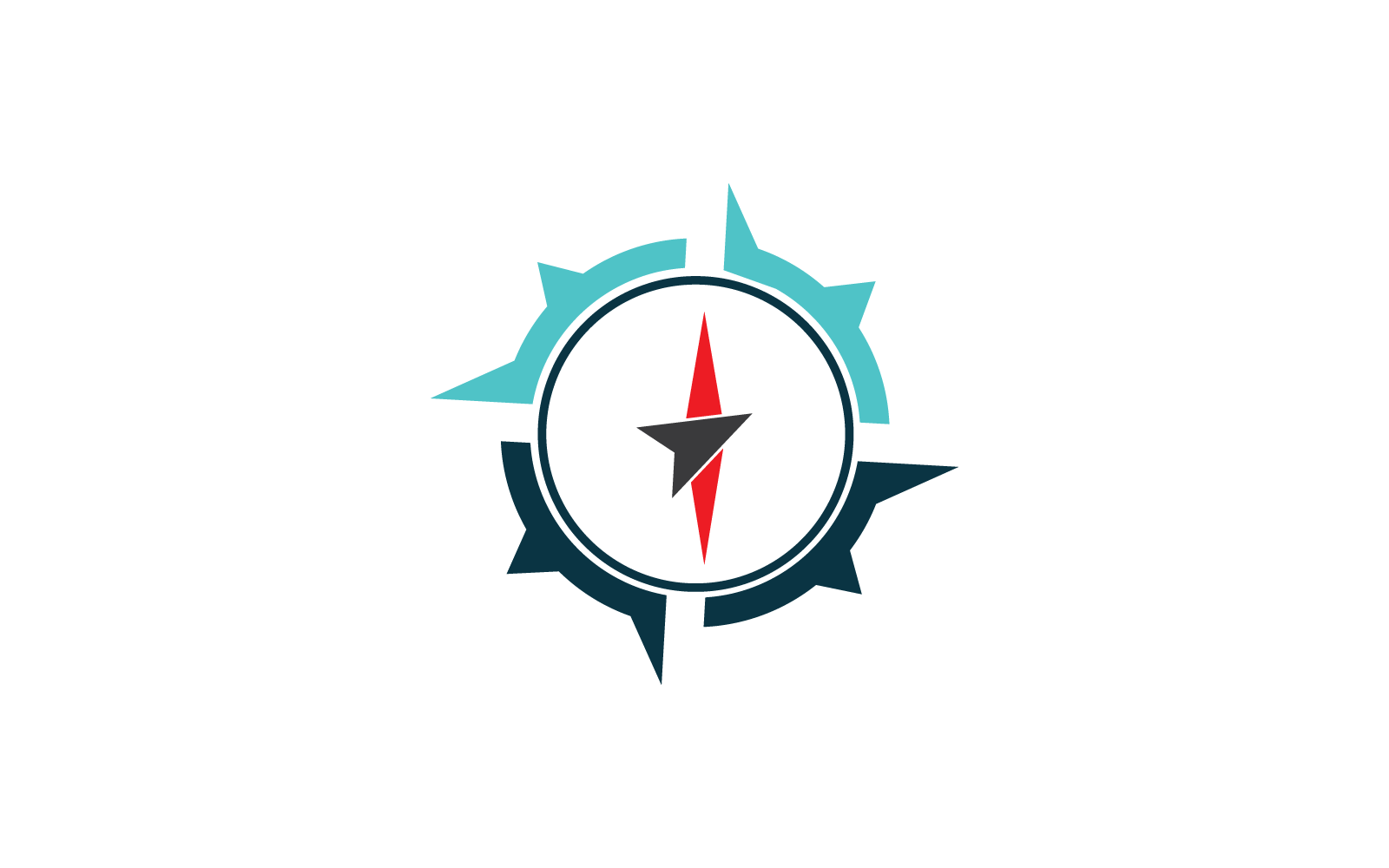 Compass logo design icon vector template