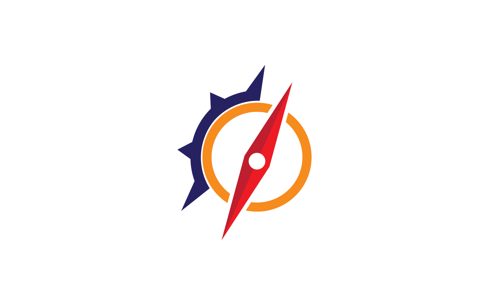 Compass logo design illustration template
