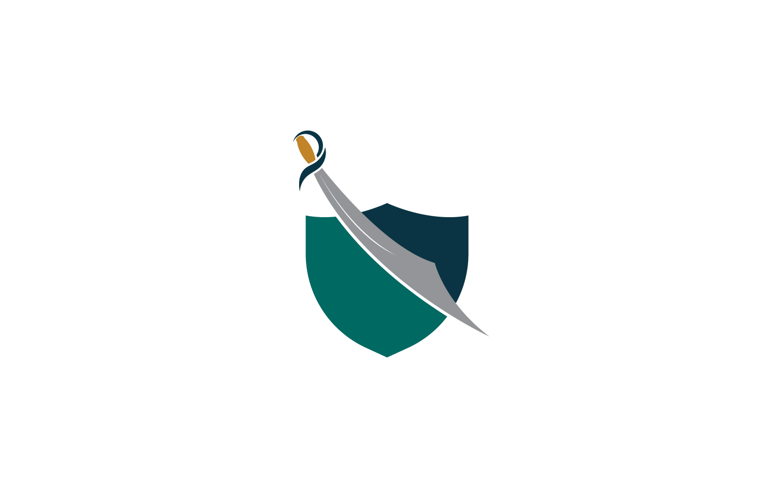 Kılıç logo vektör tasarım şablonu
