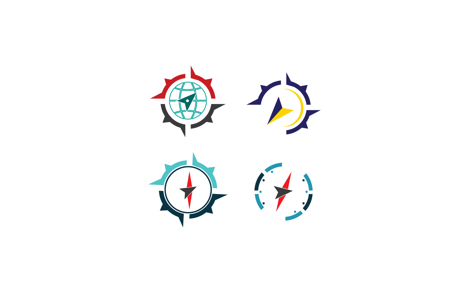 Kompas logo illustratie vector sjabloon
