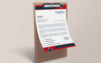 Minimal Business Letterhead Template | PSD Corporate Stationery