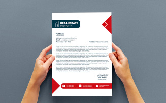 Modern Minimalist Letterhead Template | Clean Business Design