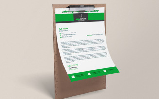 Stylish Business Letterhead Template | Print Ready PSD