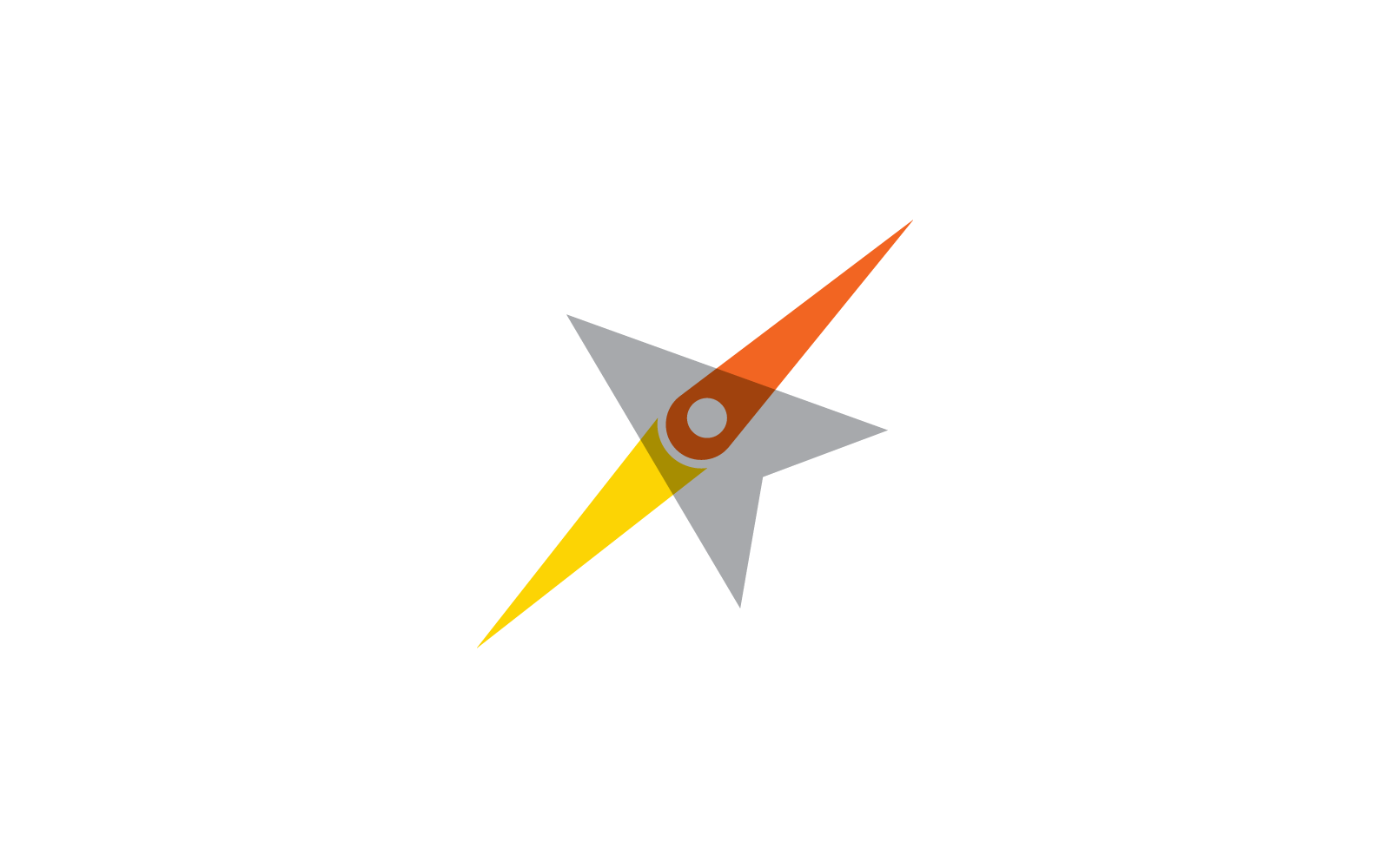 Vorlage für das Design des Kompass-Logos, Vektorgrafik