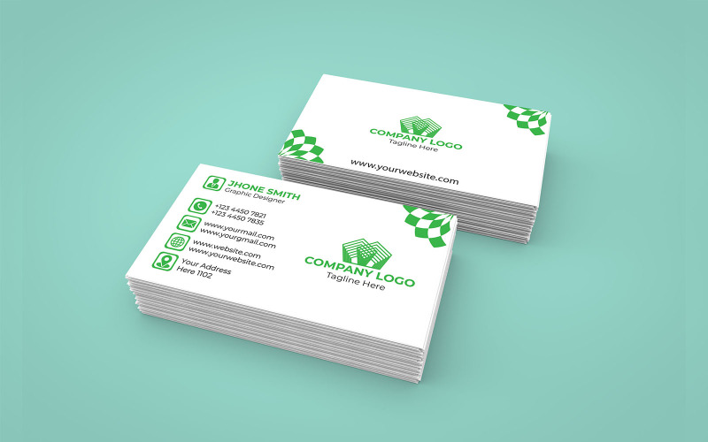 Business Card- Simple Business Card Design Corporate Identity