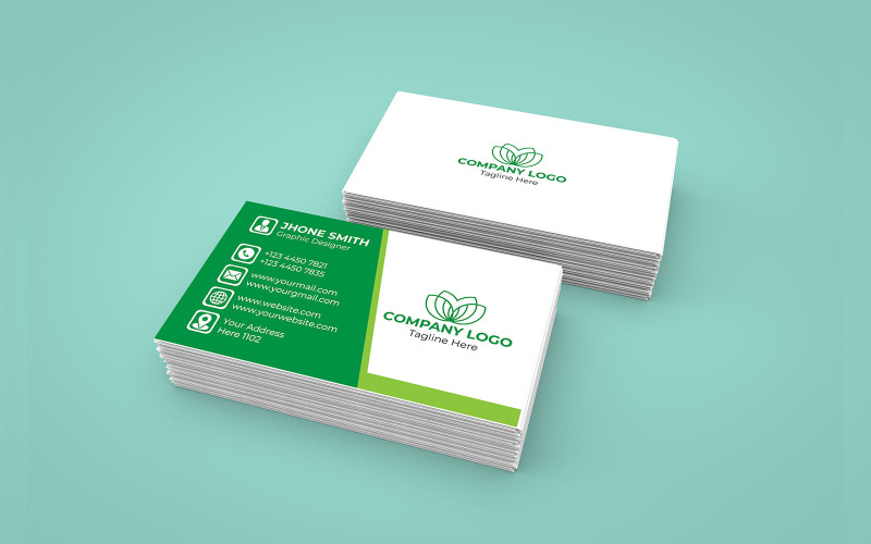 Corporate Business Card - Simple Business Card Design Corporate Identity