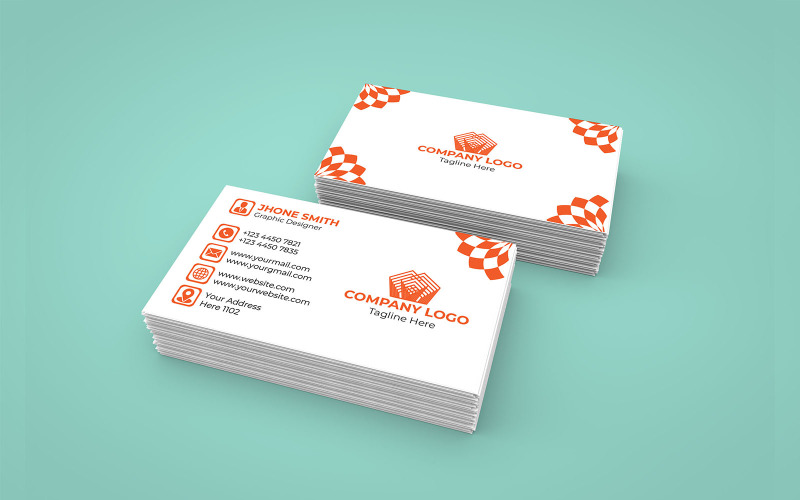 Creative Corporate Business Card - Simple Business Card Design Corporate Identity