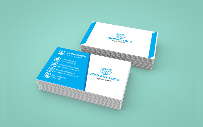 Professional Business Card - Simple Business Card Design Corporate Identity