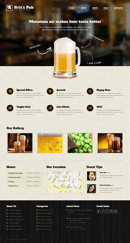 WordPress main photoshop screenshot