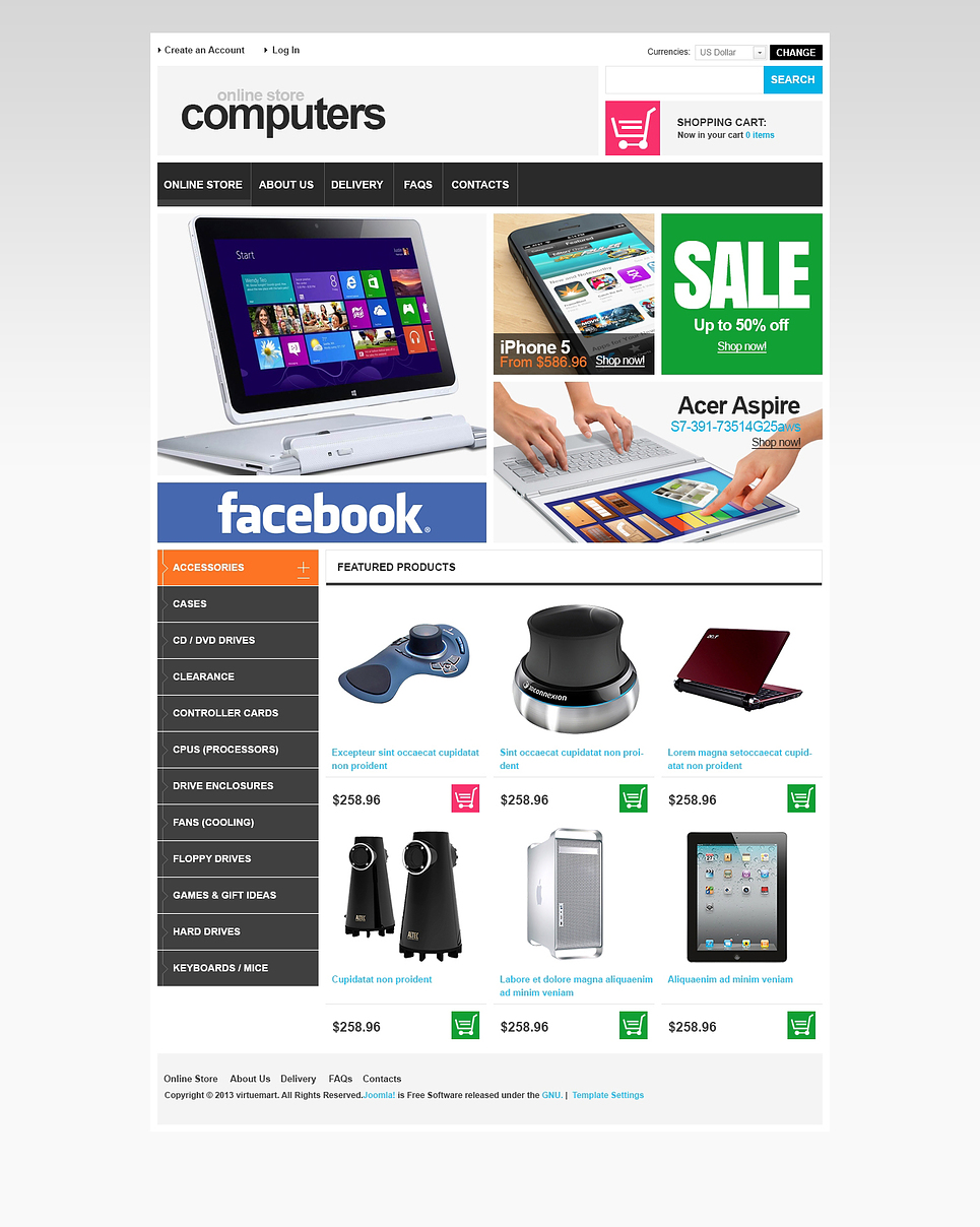 Computers and Components VirtueMart Template New Screenshots BIG