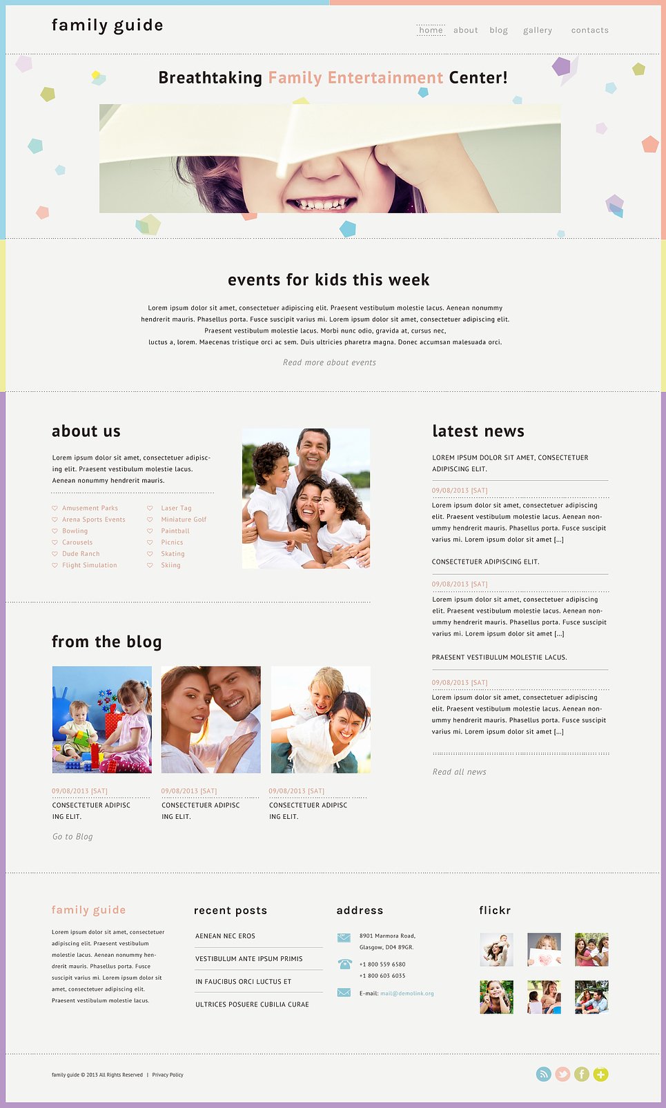 Family Center Responsive Website Template New Screenshots BIG
