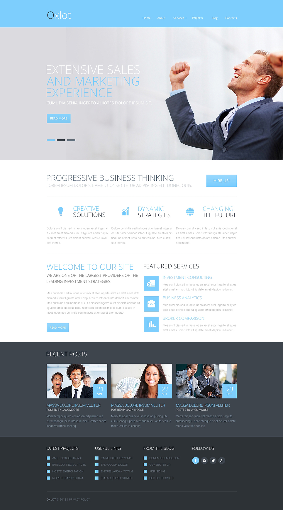 Marketing Agency Responsive Website Template New Screenshots BIG